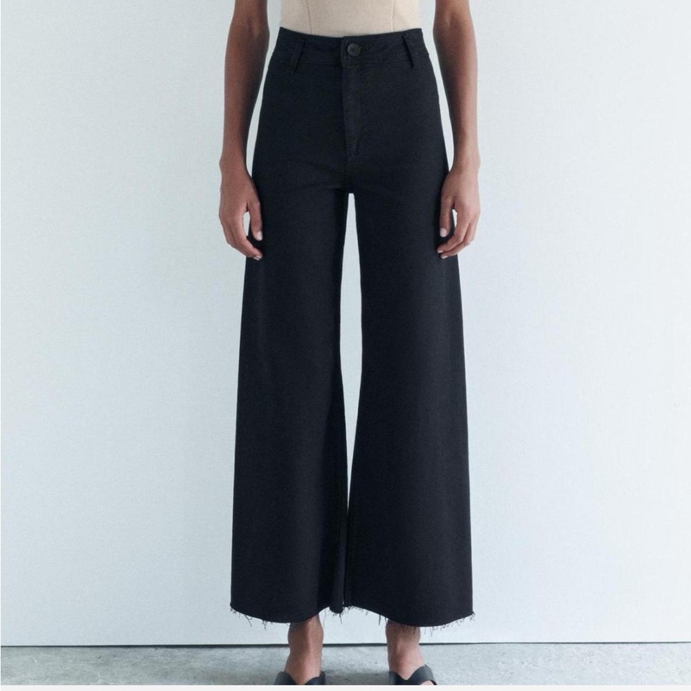 Zara Marine High Waisted Pants Sz 6